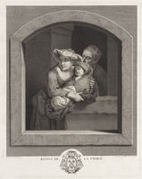 KG 13434
<br/>
Rust van de Heilige maagd met kind en Jozef
<br/>
<em>Wille, Johann Georg (1715-1808)</em>